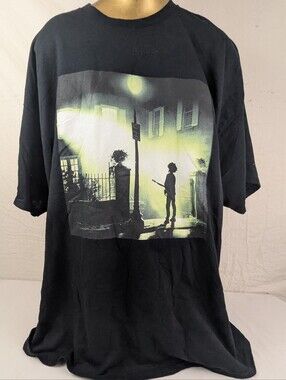 The Cure & The Exorcist Men's Mash Up Black Tee Size 2XL